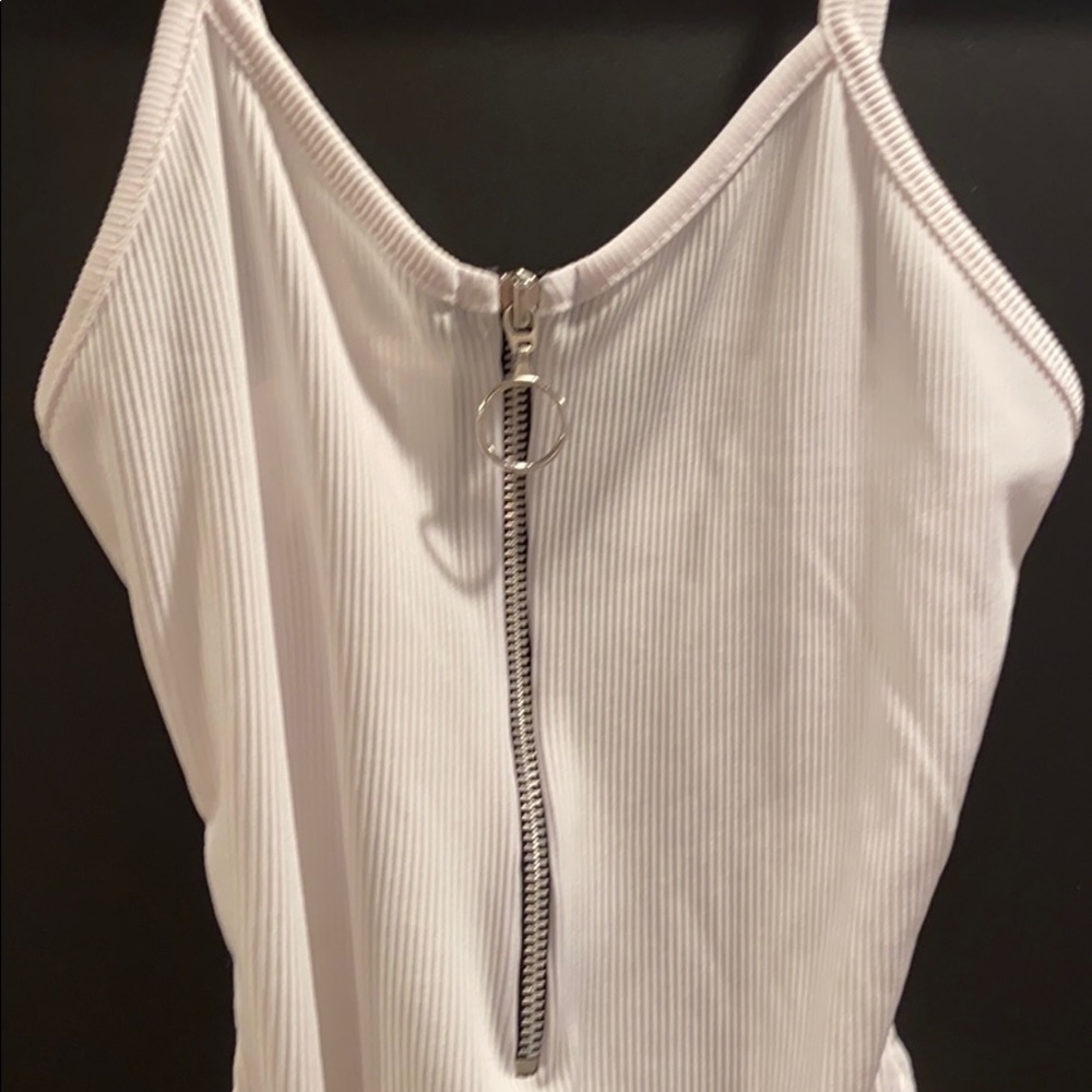 Zipper front bodysuit